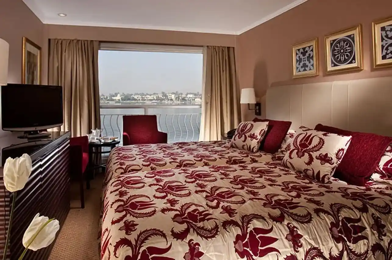 Cabin aboard the Steigenberger Minerva Nile Cruise Nile cruise